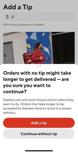 'Slower delivery:' DoorDash giving warning about not tipping
